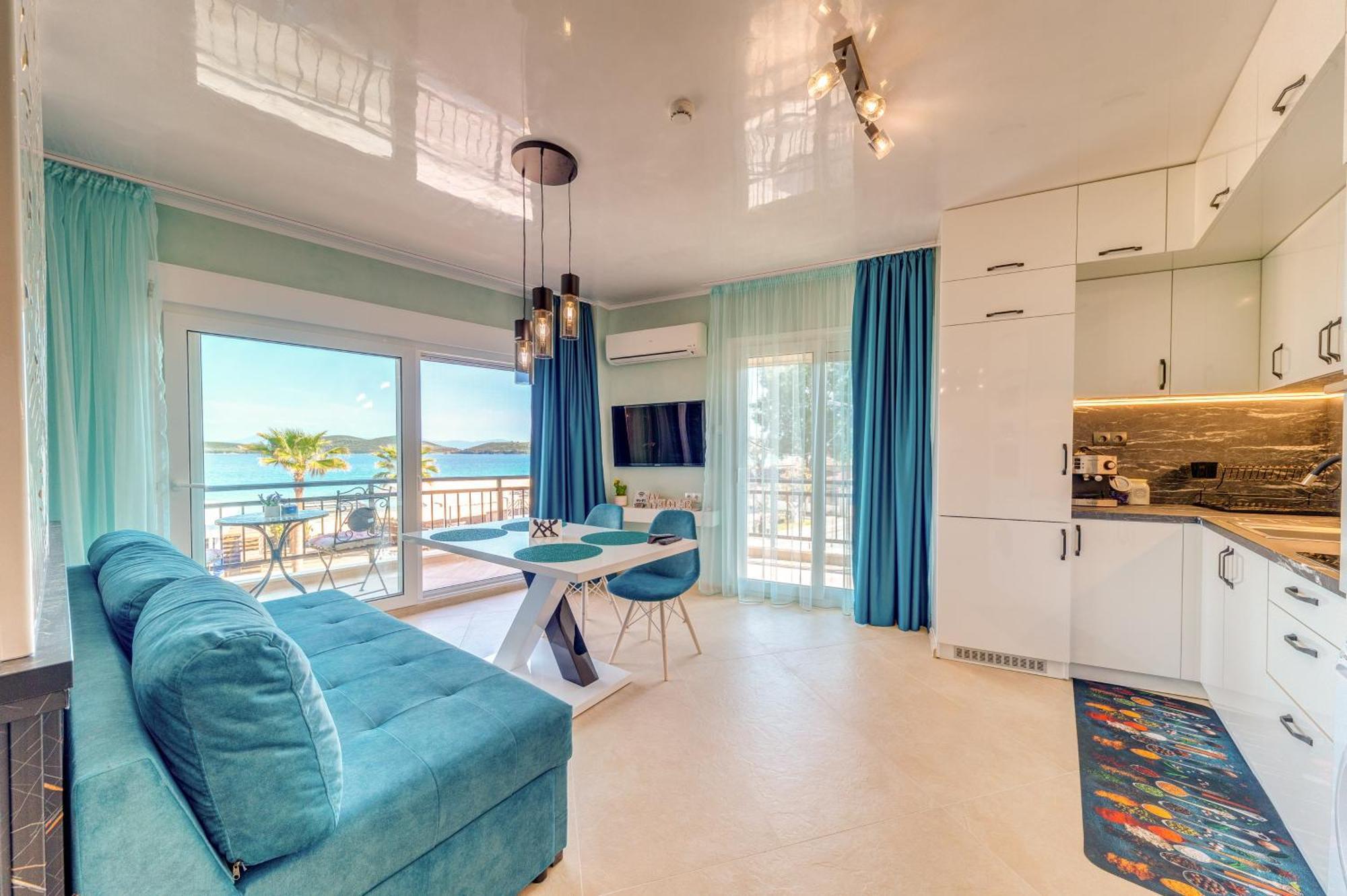 Apartmán Upper Deck Apt. Néa Péramos Exteriér fotografie