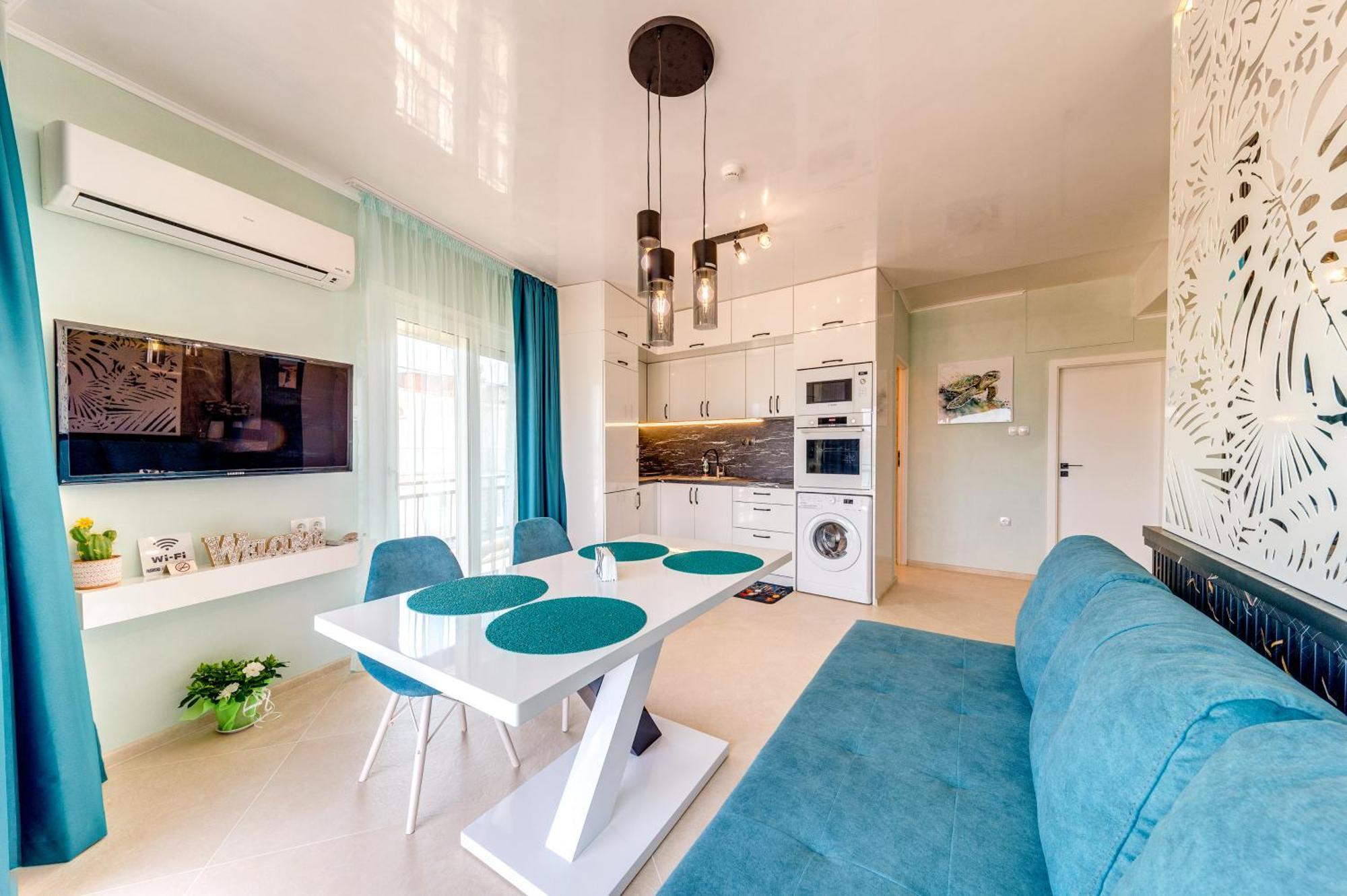 Apartmán Upper Deck Apt. Néa Péramos Exteriér fotografie