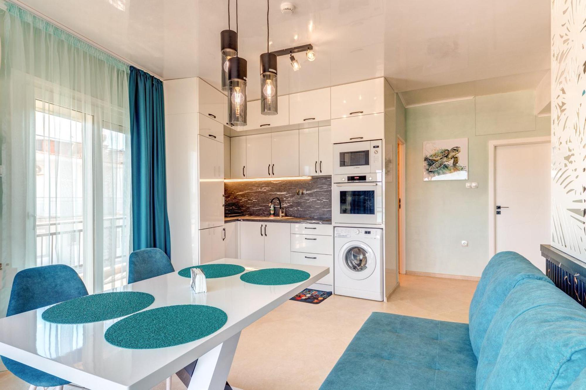Apartmán Upper Deck Apt. Néa Péramos Exteriér fotografie